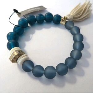 Chico's 'Calla' Sea Glass Strech Bracelet